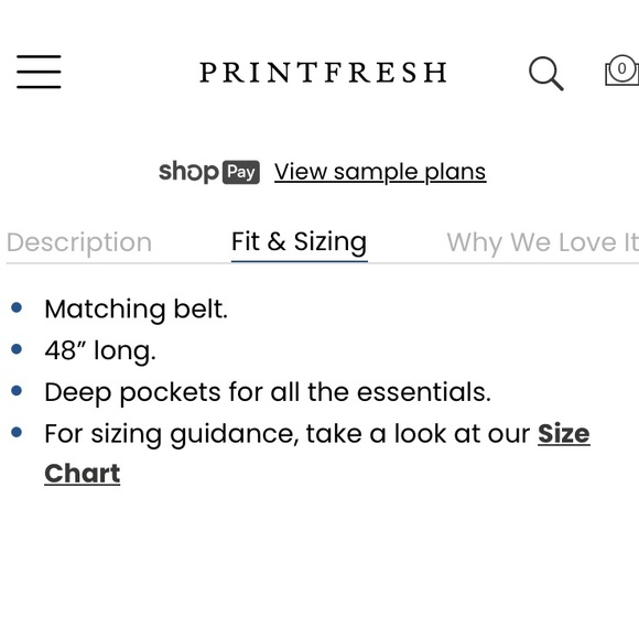 Printfresh robe S/M - Picture 6 of 7